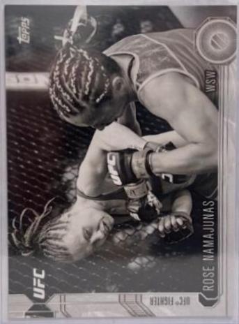 Rose Namajunas 2015 Topps UFC Chronicles Base #259 Black and White