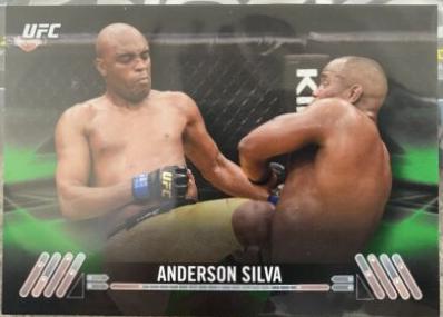 Anderson Silva 2017 Topps UFC Knockout Base #5 Green
