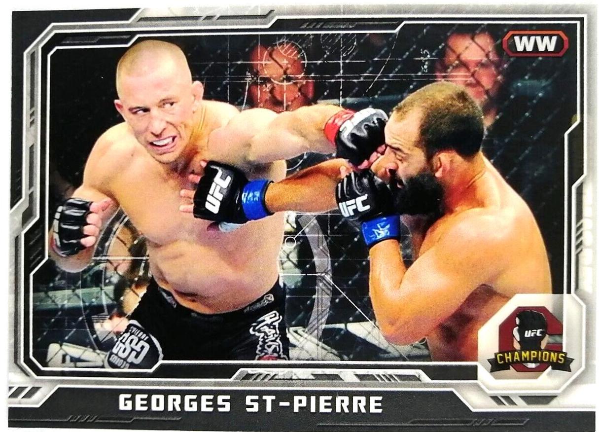 Georges St-Pierre 2014 Topps UFC Champions Base #100 Black