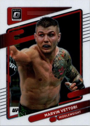 Marvin Vettori 2022 Panini Donruss Optic UFC Base #36 Gold Vinyl