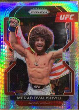 Merab Dvalishvili 2022 Panini Prizm UFC Base #198 Hyper