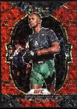 Israel Adesanya 2023 Panini Select UFC Concourse #6 Red Disco