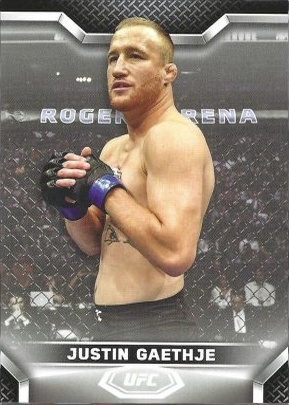 Justin Gaethje 2020 Topps UFC Knockout Base #80 Gold