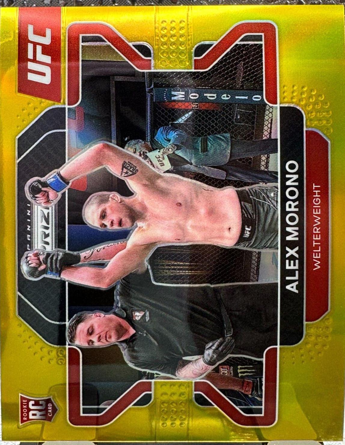 Alex Morono 2022 Panini Prizm UFC Base #25 Gold