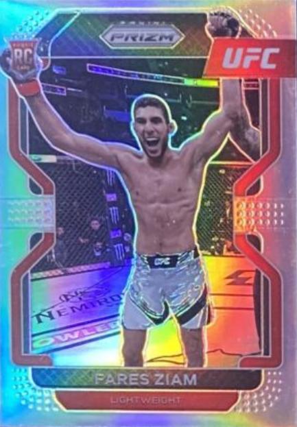 Fares Ziam 2022 Panini Prizm UFC Base #143 Silver