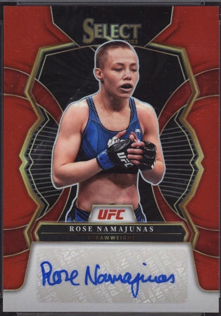 Rose Namajunas 2023 Panini Select UFC Signatures #1 Red