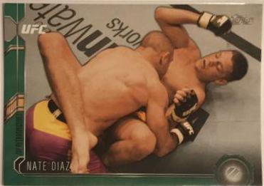 Nate Diaz 2015 Topps UFC Chronicles Base #52 Green