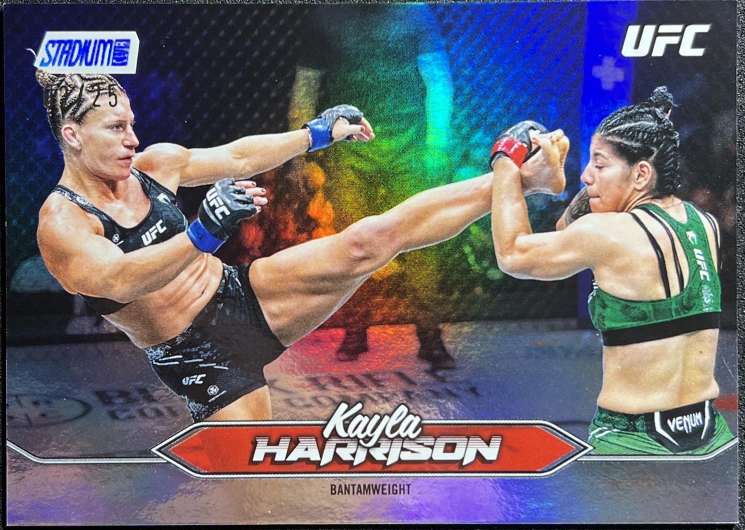 Kayla Harrison 2025 Topps Stadium Club UFC Base #125 Rainbow