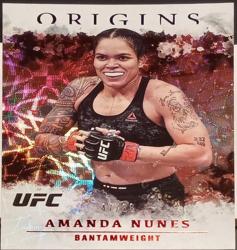 Amanda Nunes 2021 Panini Chronicles UFC Base Origins #39 Asia Red