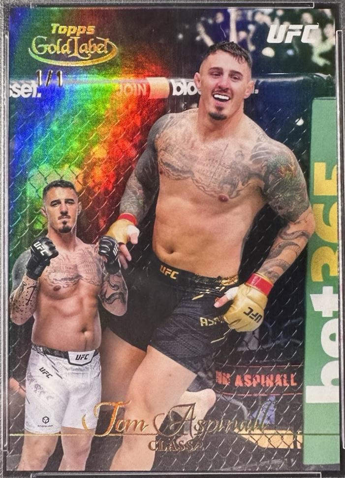 Tom Aspinall 2024 Topps Gold Label UFC Base Class II #92 Red
