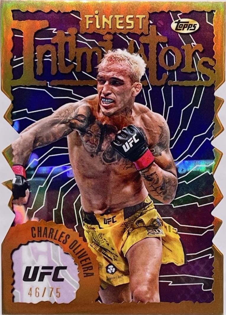 Charles Oliveira 2024 Topps Finest UFC Intimidators #INT-5 Die-Cut Refractor