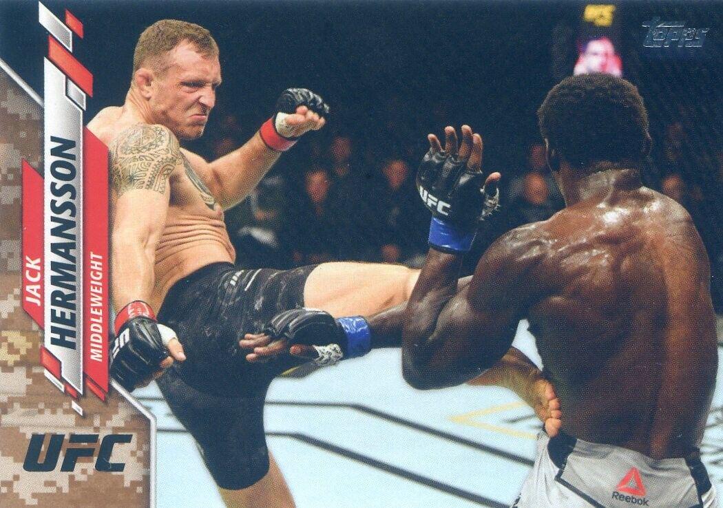 Jack Hermansson 2020 Topps UFC Base #10 Camo