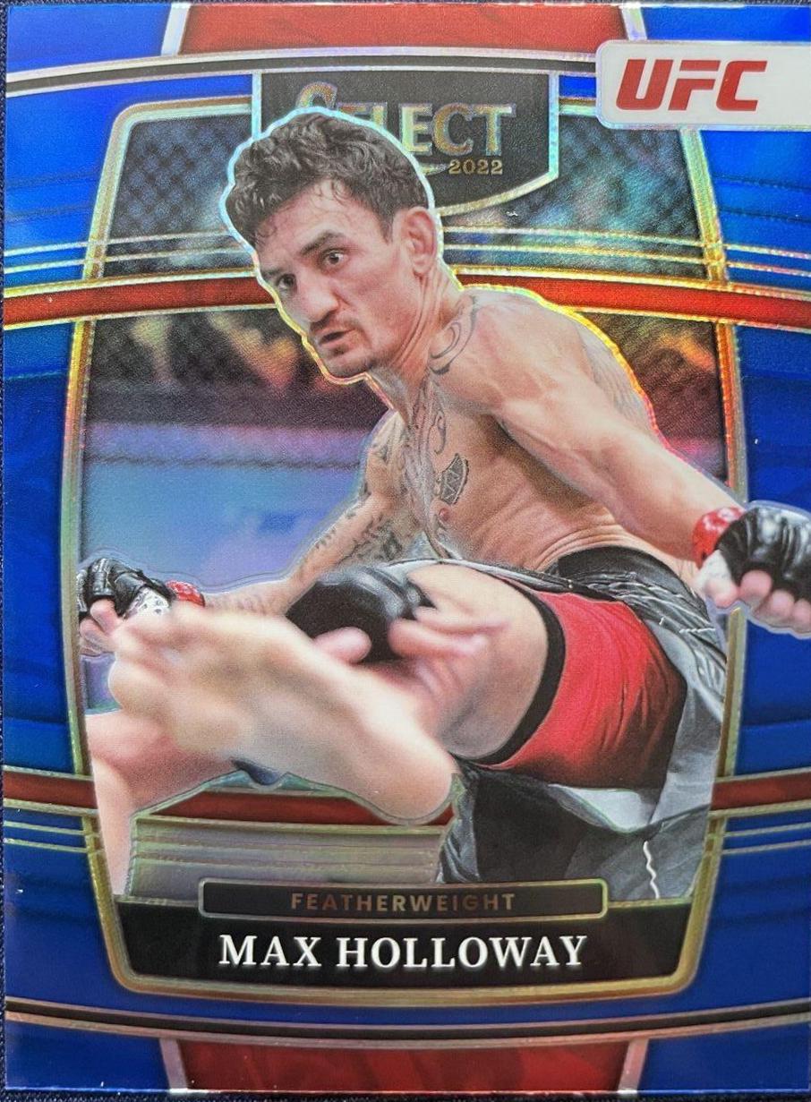 Max Holloway 2022 Panini Select UFC Concourse #65 Blue