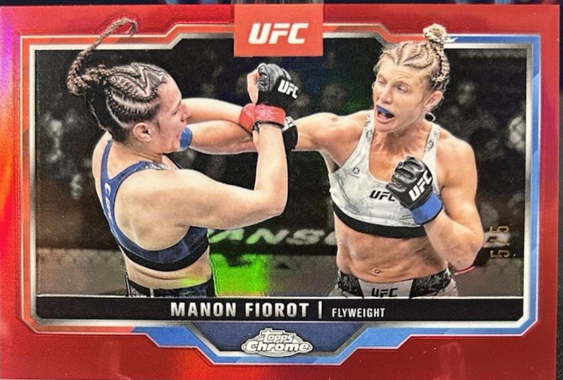 Manon Fiorot 2025 Topps Chrome UFC Base #92 Red Refractor