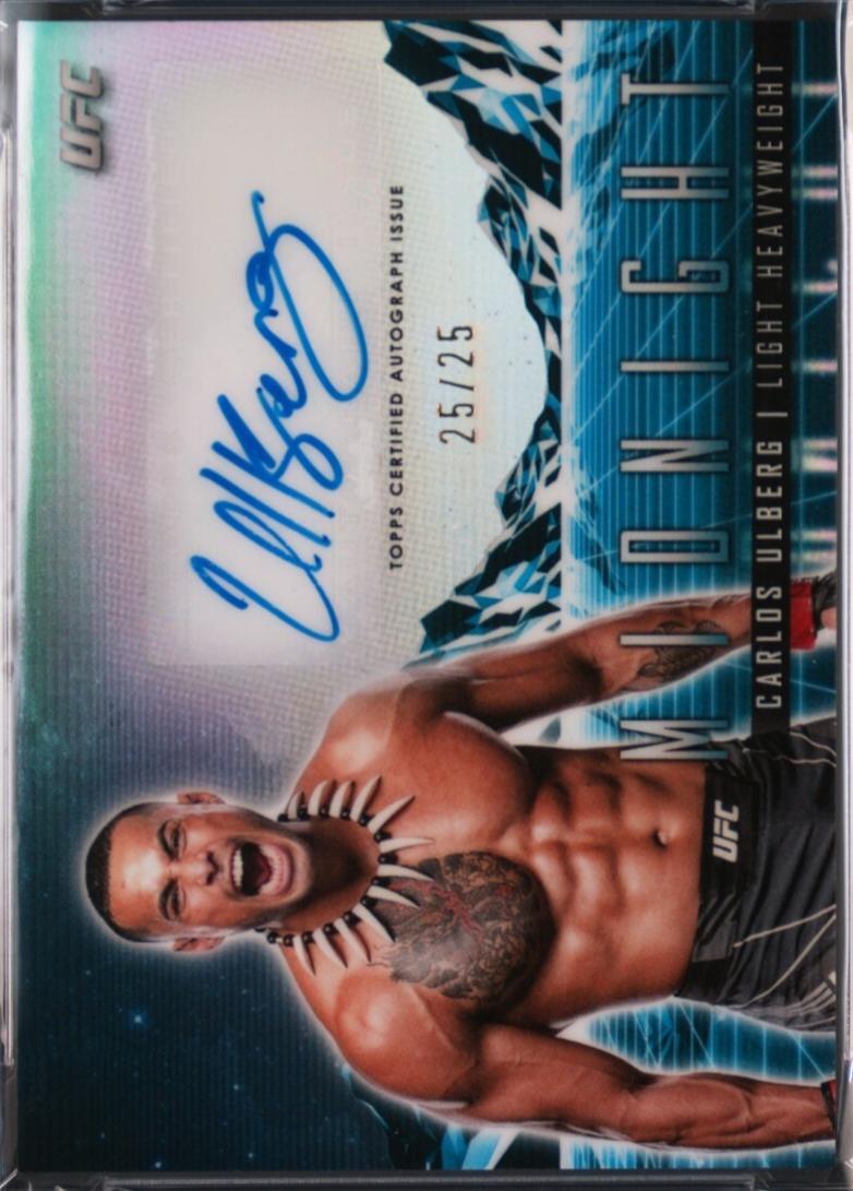 Carlos Ulberg 2024 Topps Midnight UFC Horizon Signatures #HS-CUG Moonrise