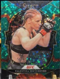 Valentina Shevchenko 2023 Panini Select UFC Concourse #5 Green Disco