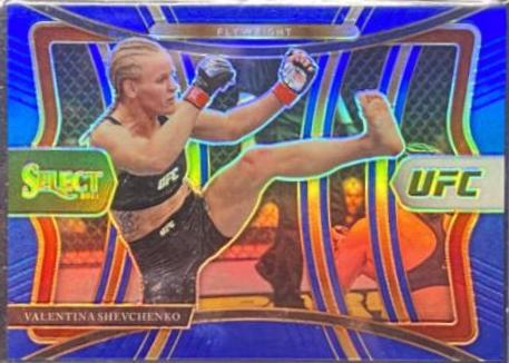 Valentina Shevchenko 2021 Panini Select UFC Premier Level #129 Blue