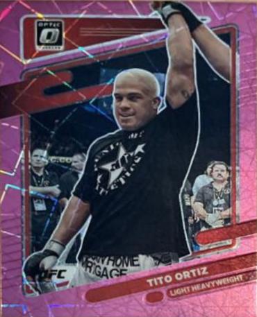 Tito Ortiz 2022 Panini Donruss Optic UFC Base #7 Pink Velocity