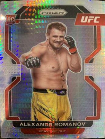 Alexandr Romanov 2022 Panini Prizm UFC Base #137 Hyper