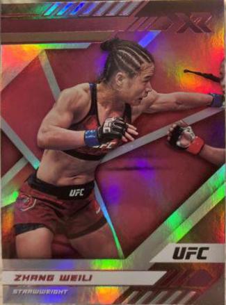 Zhang Weili 2021 Panini Chronicles UFC Base XR #194 Pink