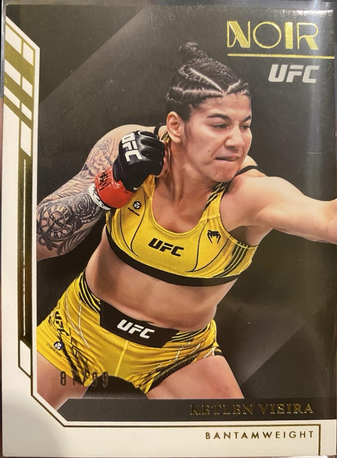 Ketlen Vieira 2023 Panini Chronicles UFC Base Noir #428 Green