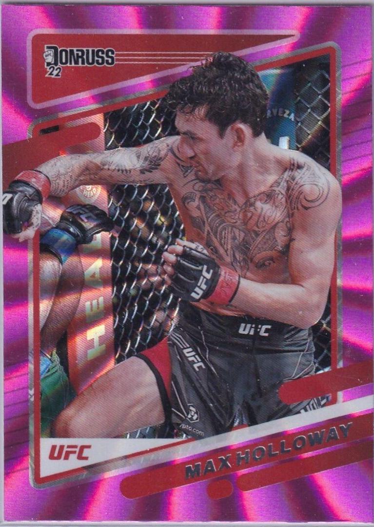 Max Holloway 2022 Panini Donruss UFC Base #94 Pink