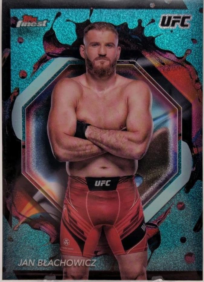 Jan Błachowicz 2024 Topps Finest UFC Base Rare #248 Aqua Glitter Refractor