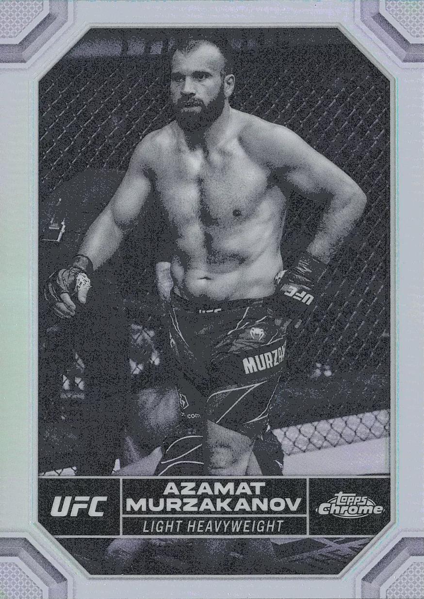 Azamat Murzakanov 2024 Topps Chrome UFC Base #23 Negative Refractor
