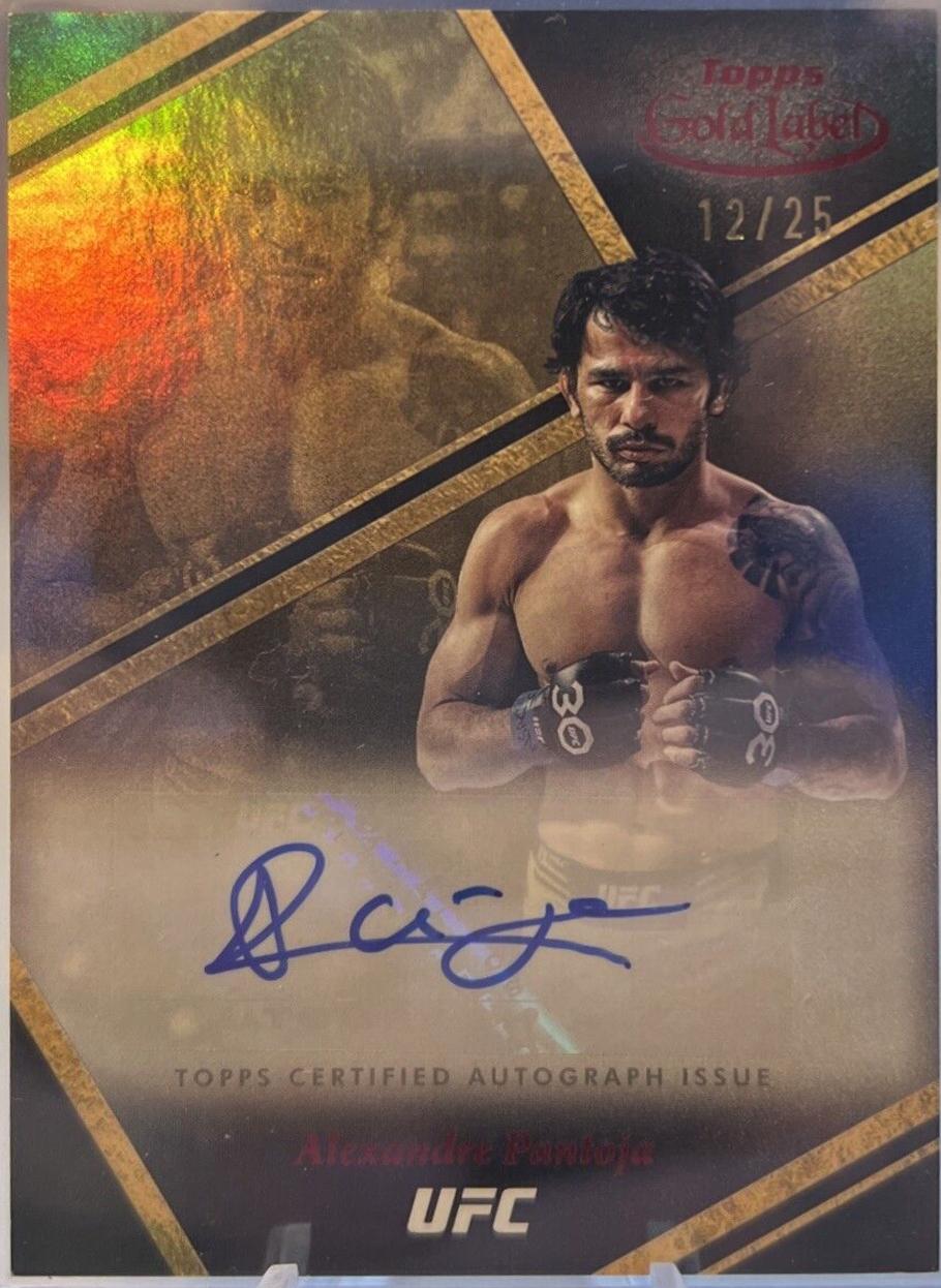 Alexandre Pantoja 2024 Topps Gold Label UFC Auric Autographs #AUA-APA Red