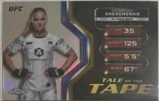 Valentina Shevchenko 2024 Topps Chrome UFC Tale of the Tape #TFT-29 Refractor