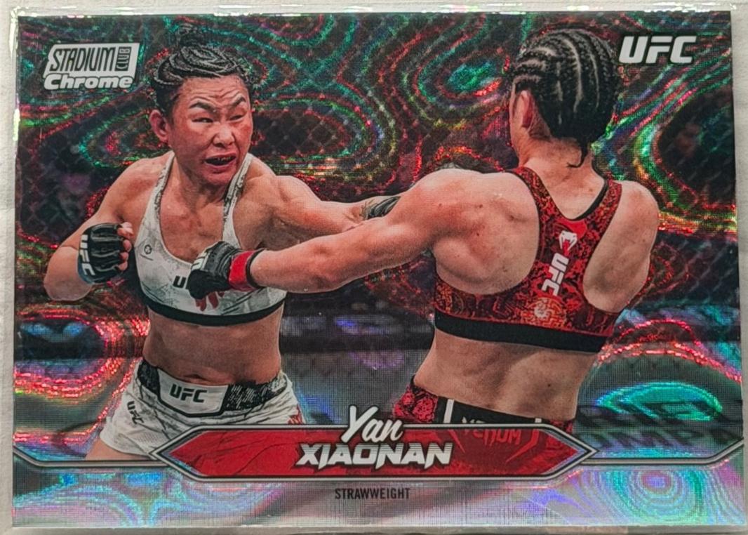Yan Xiaonan 2025 Topps Stadium Club UFC Base Chrome #C-6 Lava