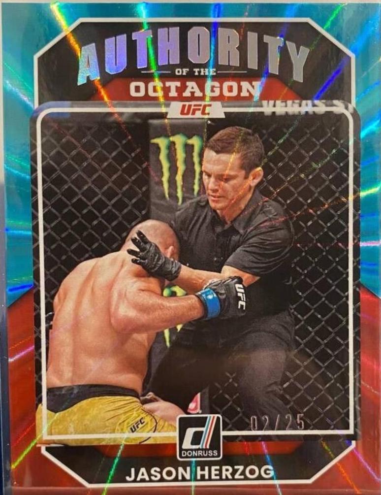 Jason Herzog 2023 Panini Donruss UFC Base #223 Teal Laser
