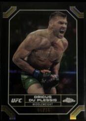 Dricus Du Plessis 2024 Topps Chrome UFC Base #62 Black Refractor
