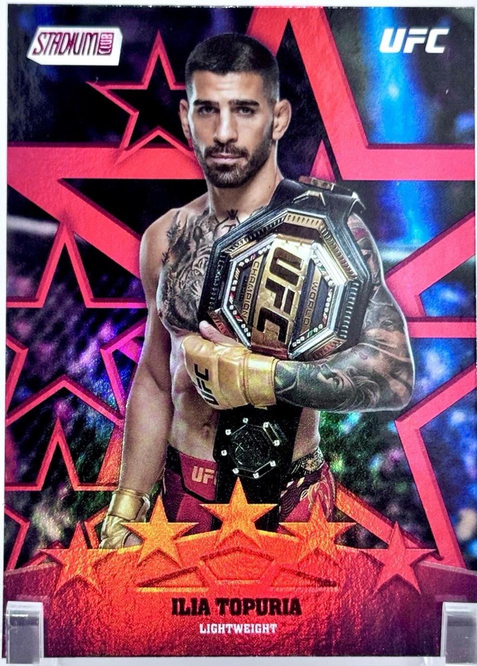 Ilia Topuria 2025 Topps Stadium Club UFC Special Forces #SF-13 Red