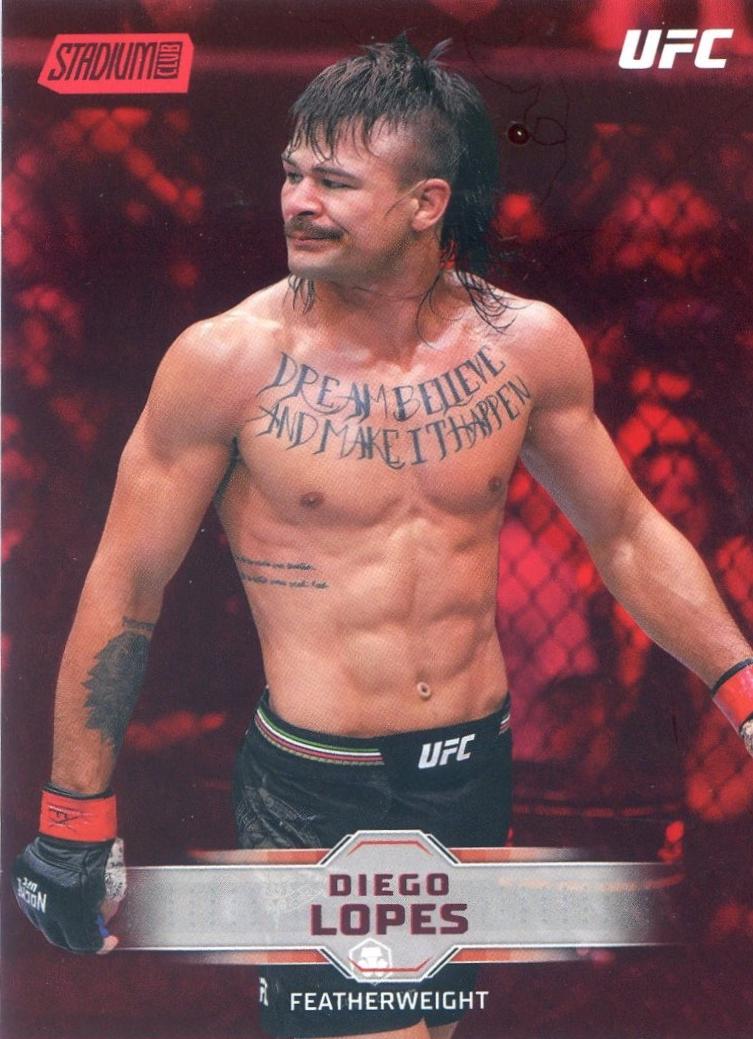 Diego Lopes 2026 Topps Stadium Club UFC Base #19 Red