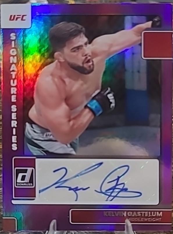 Kelvin Gastelum 2023 Panini Donruss UFC Signature Series #83 Black