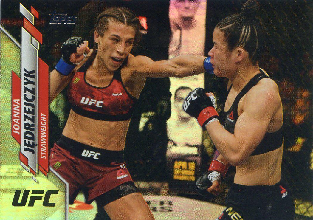 Joanna Jędrzejczyk 2020 Topps UFC Base #68 Rainbow Foil
