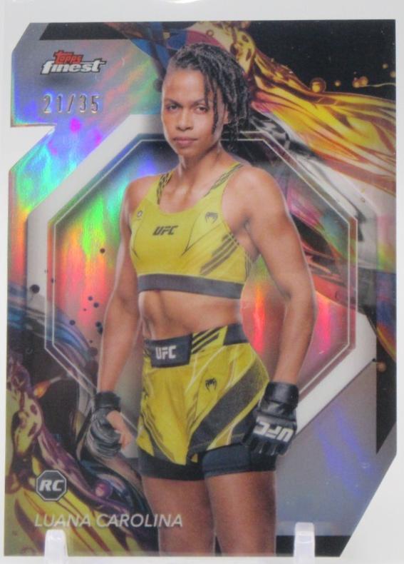 Luana Carolina 2024 Topps Finest UFC Base Uncommon #126 Refractor