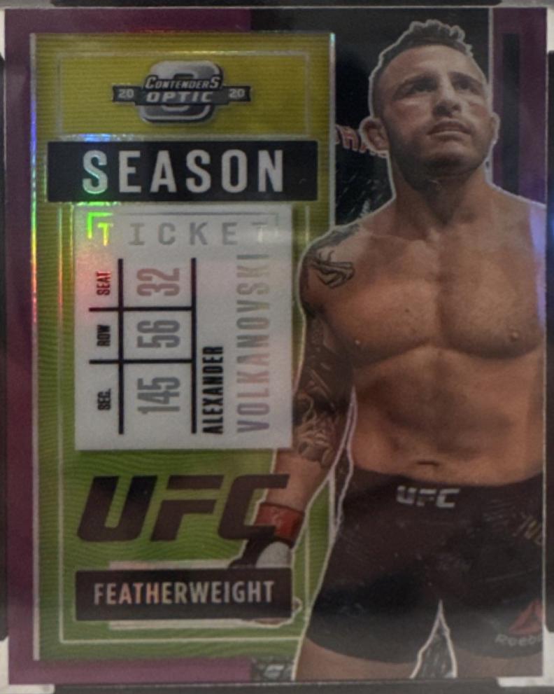 Alexander Volkanovski 2021 Panini Chronicles UFC Base Contenders Optic Season Ticket #278 Purple
