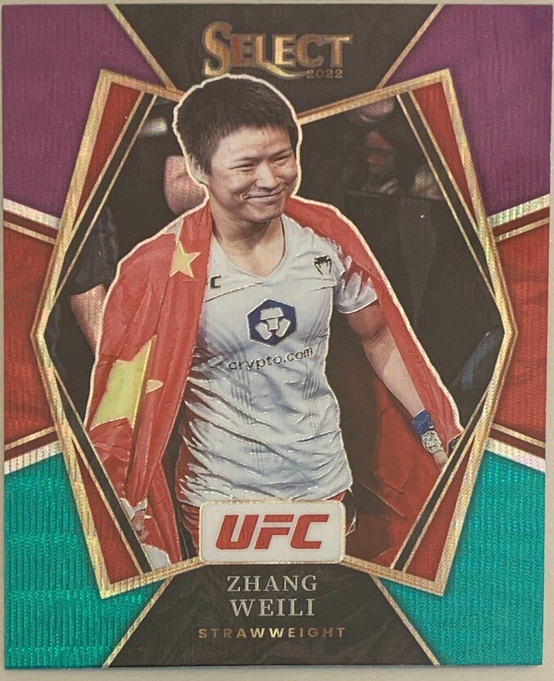 Zhang Weili 2022 Panini Select UFC Premier Level #105 Tri Color