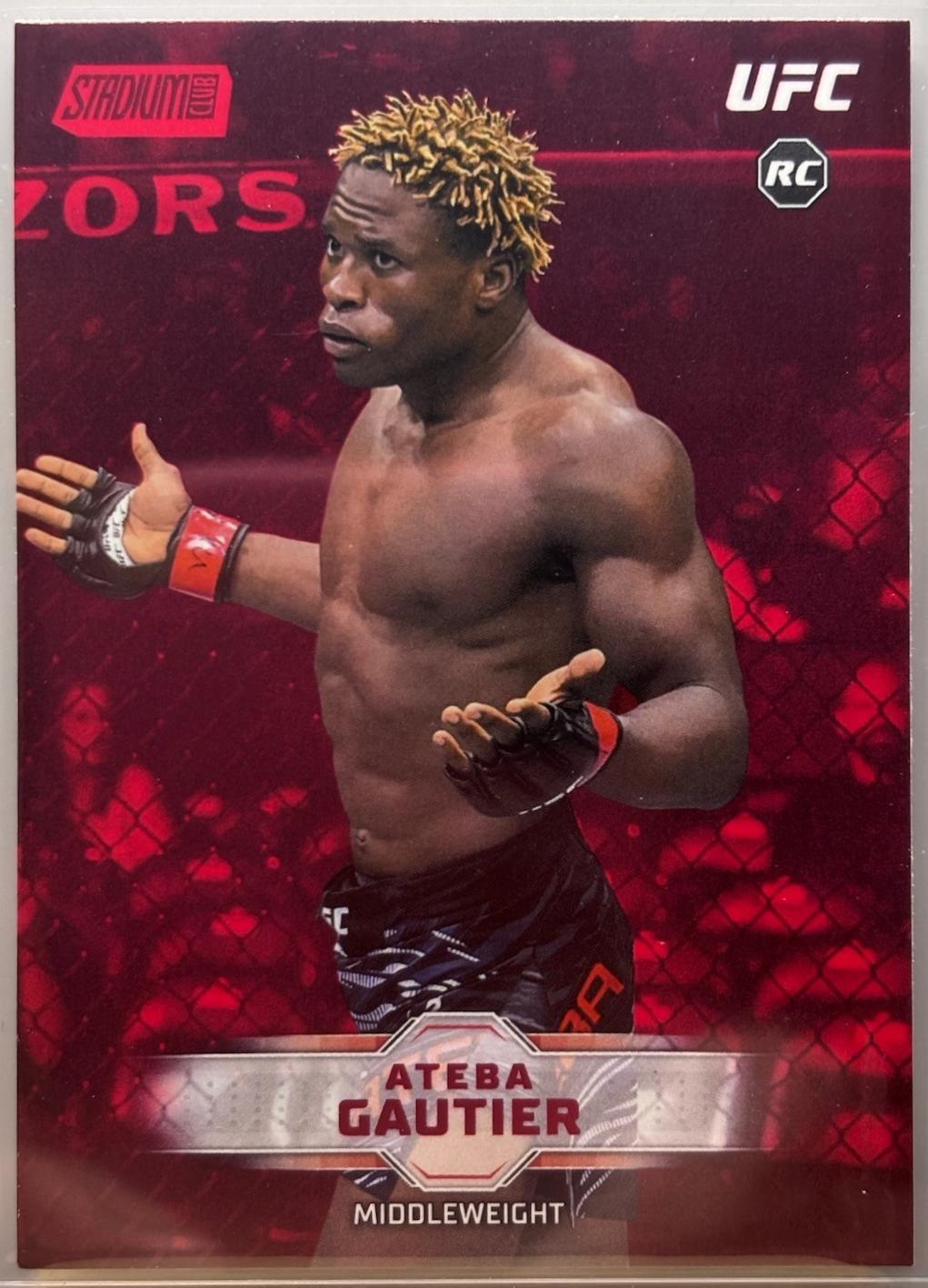 Ateba Gautier 2026 Topps Stadium Club UFC Base #173 Red
