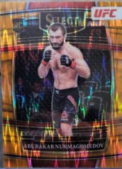 Abubakar Nurmagomedov 2022 Panini Select UFC Concourse #64 Orange Flash