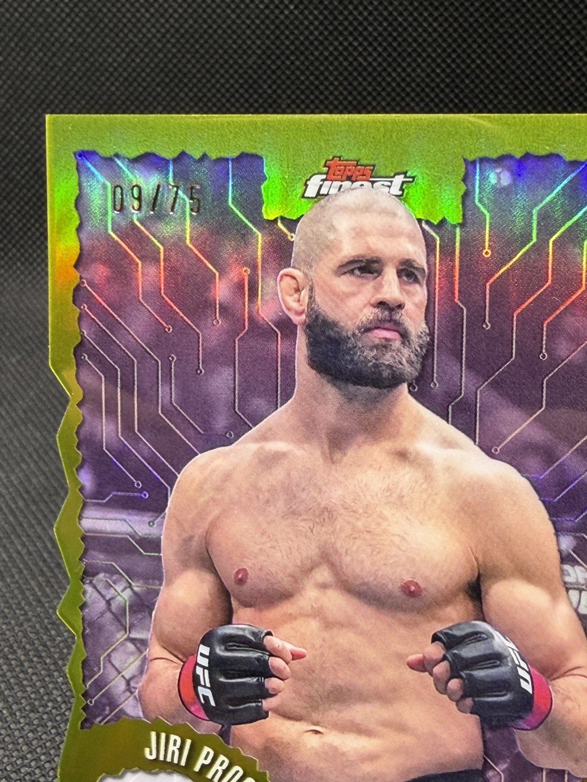 Jiri Prochazka 2025 Topps Finest UFC Intimidators #IT-7 Die-Cut Refractor