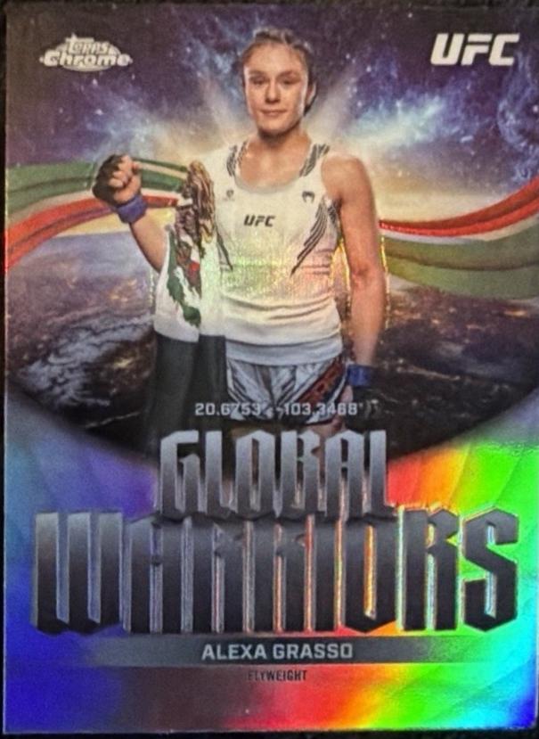 Alexa Grasso 2026 Topps Chrome UFC Global Warriors #GW-15 Refractor