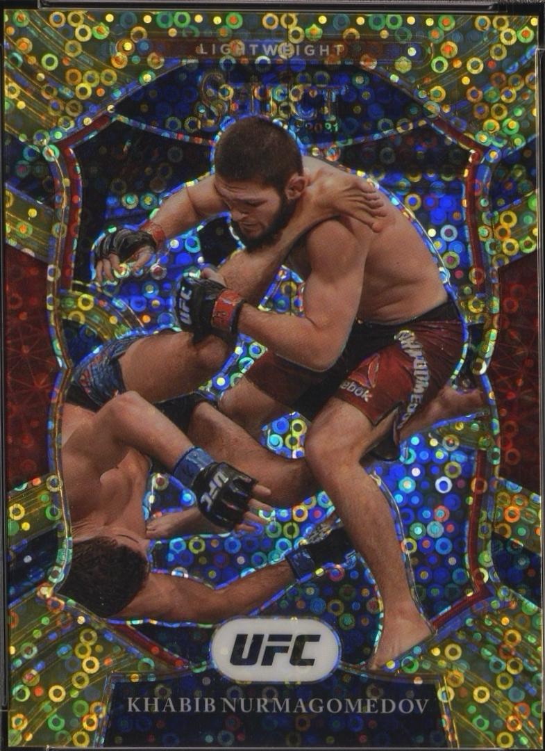 Khabib Nurmagomedov 2021 Panini Select UFC Concourse #47 Gold Disco