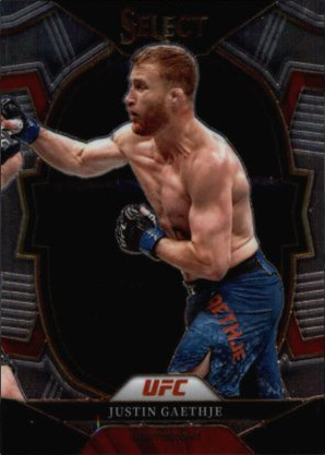 Justin Gaethje 2023 Panini Select UFC Concourse #47 Cracked Ice