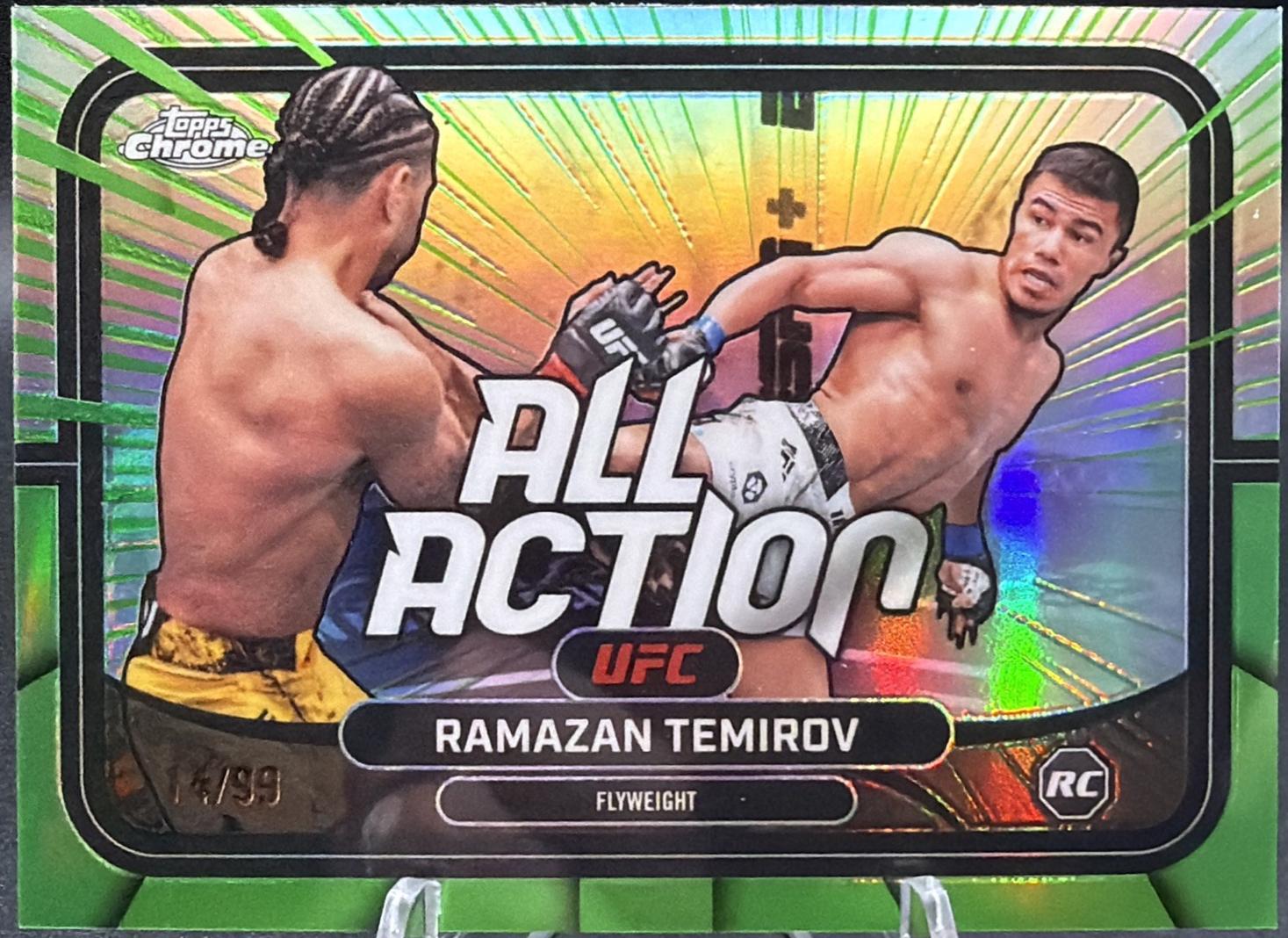 Ramazan Temirov 2026 Topps Chrome UFC All-Action #AA-6 Purple Geometric Refractor