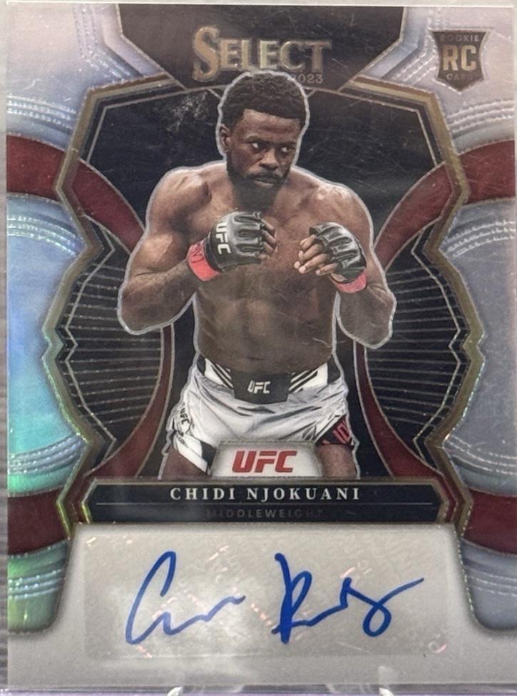 Chidi Njokuani 2023 Panini Select UFC Rookie Signatures #3 Disco