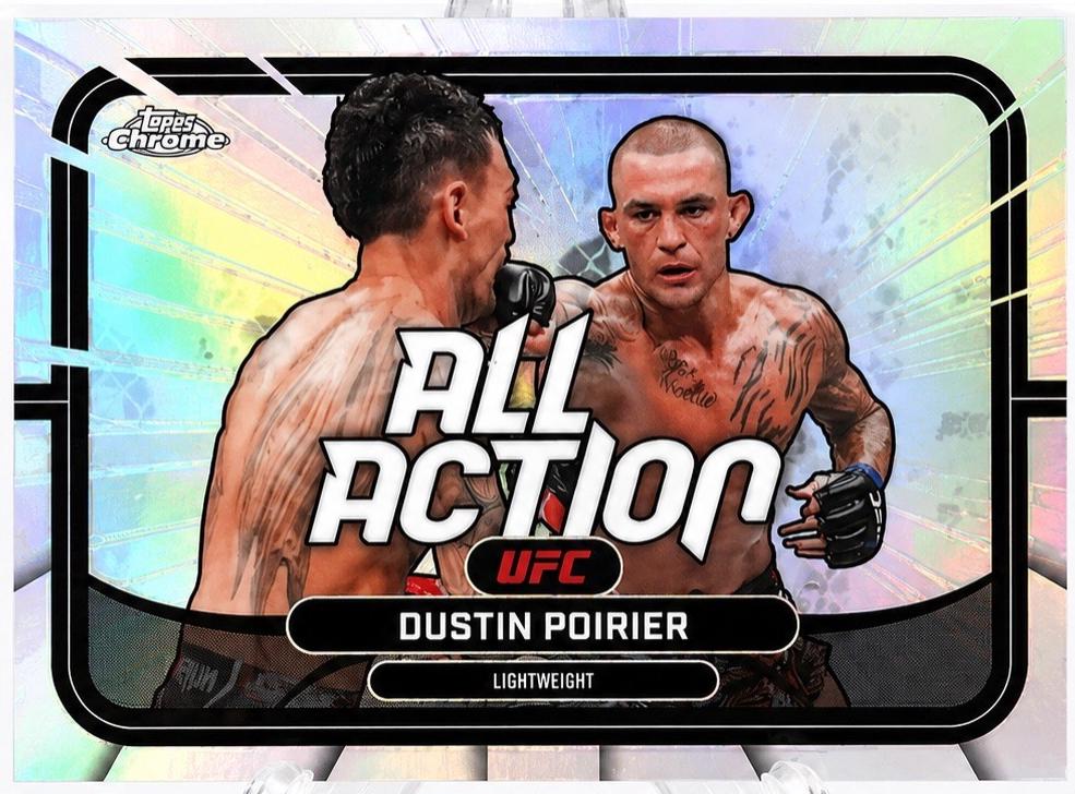 Dustin Poirier 2026 Topps Chrome UFC All-Action #AA-18 Refractor