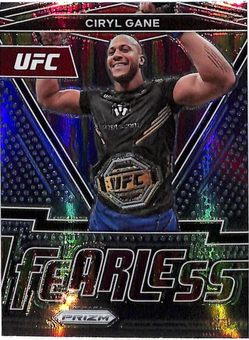 Ciryl Gane 2022 Panini Prizm UFC Fearless #21 Silver